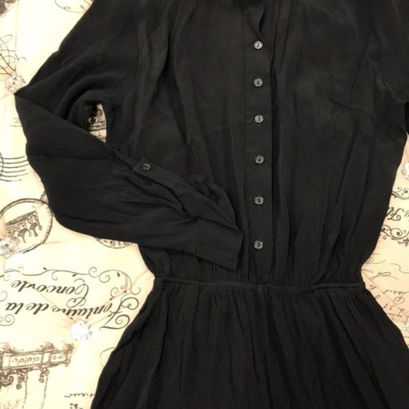 Fraiche By J Long Sleeve Button Front Jumpsuit - Picture 8 of 9